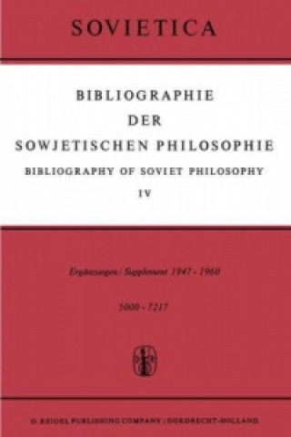 Bibliographie Der Sowjetischen Philosophie I-VII (Bibliography of Soviet Philosophy I-VII)