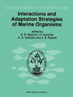 Interactions and Adaptation Strategies of Marine Organisms