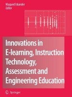 Innovations in E-learning, Instruction Technology, Assessment and Engineering Education