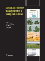 Sustainable disease management in a European context