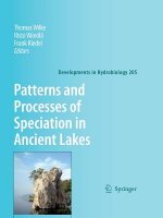 Patterns and Processes of Speciation in Ancient Lakes