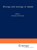 Biology and ecology of weeds