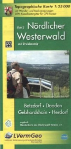 Topographische Karte Rheinland-Pfalz Nördlicher Westerwald. Bl.2