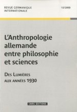 Anthropologie Allemande Entre Philosoph