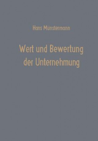 Wert Und Bewertung Der Unternehmung