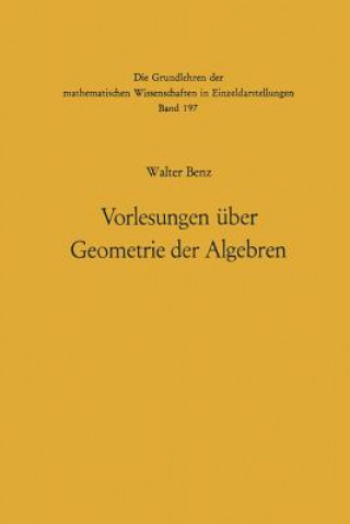Vorlesungen über Geometrie der Algebren, 1
