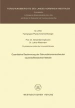 Quantitative Bestimmung Der Sekund rionenausbeuten Sauerstoffbedeckter Metalle
