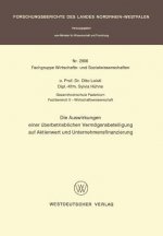 Auswirkhungen Einer Uberbetrieblichen Vermogensbeteiligung Aug Aktienwert Und Unternehmensfinanzie Rung