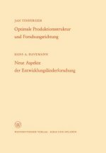 Optimale Produktionsstruktur Und Forschungsrichtung / Neue Aspekte Der Entwicklungsl nderforschung