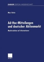 Ad-Hoc-Mitteilungen Und Deutscher Aktienmarkt