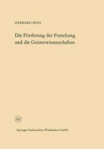 F rderung Der Forschung Und Die Geisteswissenschaften
