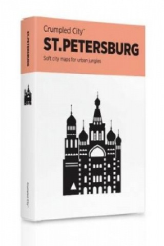 St Petersburg Crumpled City Map