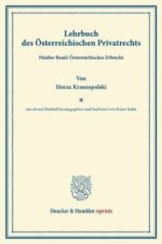 Lehrbuch des Österreichischen Privatrechts.