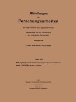 Mitteilungen UEber Forschungsarbeiten Auf Dem Gebiete Des Ingenieurwesens