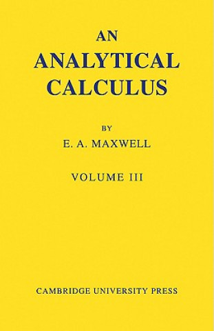 Analytical Calculus: Volume 3
