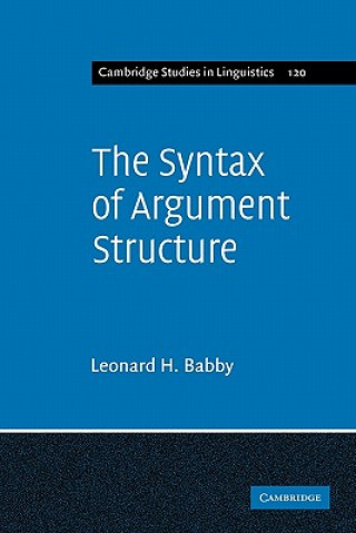 Syntax of Argument Structure