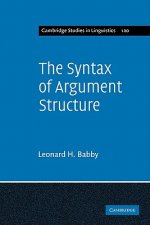 Syntax of Argument Structure