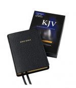 KJV Clarion Reference Bible, Black Calf Split Leather, KJ484:X Black Calf Split Leather
