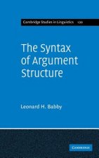 Syntax of Argument Structure