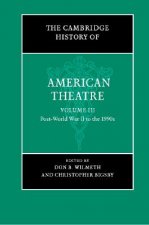 Cambridge History of American Theatre