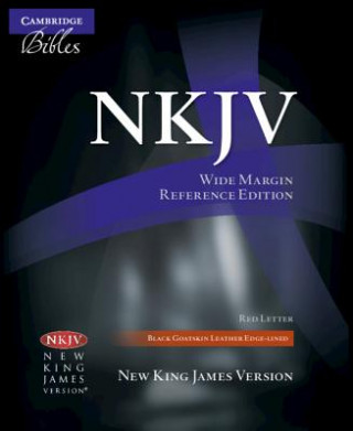 NKJV Wide Margin Reference Bible, Black Edge-lined Goatskin Leather, Red-letter Text, NK746:XRME