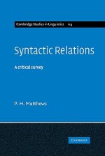 Syntactic Relations