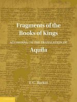 Fragments of the Books of Kings According to the Translation of Aquila