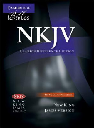 NKJV Clarion Reference Bible, Brown Calfskin Leather, NK485:X