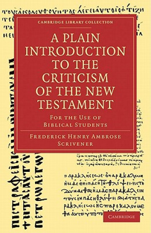 Plain Introduction to the Criticism of the New Testament