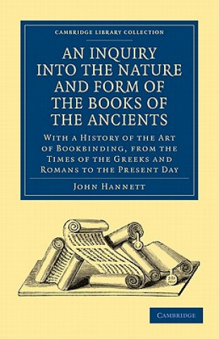 Inquiry into the Nature and Form of the Books of the Ancients