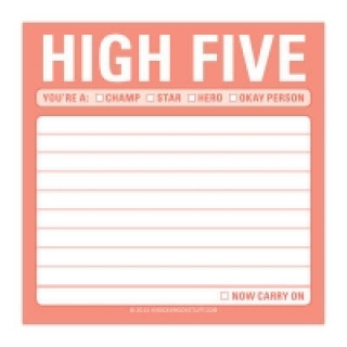 Knock Knock Sticky Note: High Five