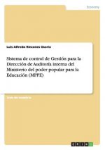 Sistema de control de Gestion para la Direccion de Auditoria interna del Ministerio del poder popular para la Educacion (MPPE)