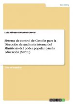 Sistema de control de Gestion para la Direccion de Auditoria interna del Ministerio del poder popular para la Educacion (MPPE)