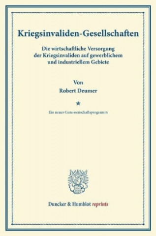 Kriegsinvaliden-Gesellschaften.