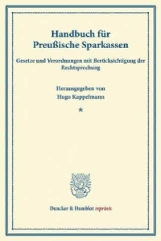 Handbuch für Preußische Sparkassen.