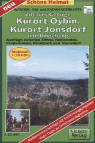 Doktor Barthel Karte Zittauer Gebirge, Kurort Oybin, Kurort Jonsdorf und Umgebung