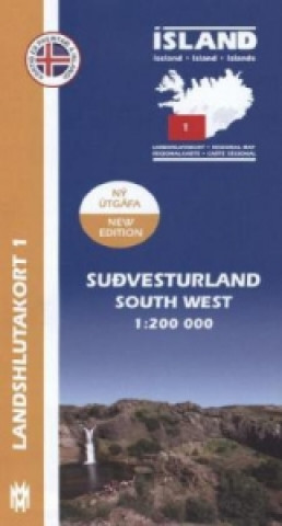 South West Iceland Map 1: 200 000: Regional map 1