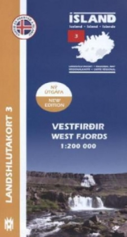 West Fjords Iceland Map 1: 200 000: Regional map 3