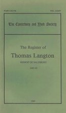 Register of Thomas Langton, Bishop of Salisbury, 1485-93