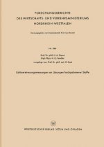 Lichtzerstreuungsmessungen an L sungen Hochpolymerer Stoffe