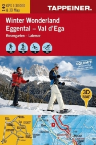 Winter Wonderland Eggental, Winterkarte. Winter Wonderland, Val d' Ega