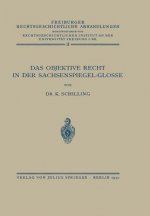 Das Objektive Recht in Der Sachsenspiegel-Glosse