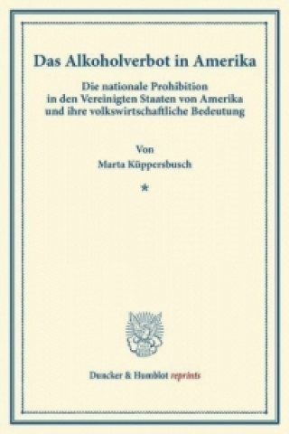 Das Alkoholverbot in Amerika.