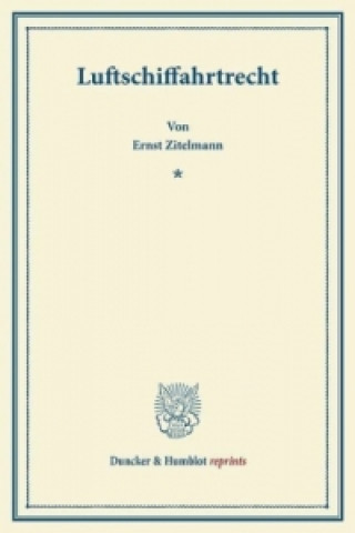 Luftschiffahrtrecht.