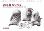 owls & friends Immerwährender Kalender (Tischkalender immerwährend DIN A5 quer)