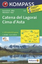 Catena del Lagorai - Cima d'Asta  626    NKOM 1:25