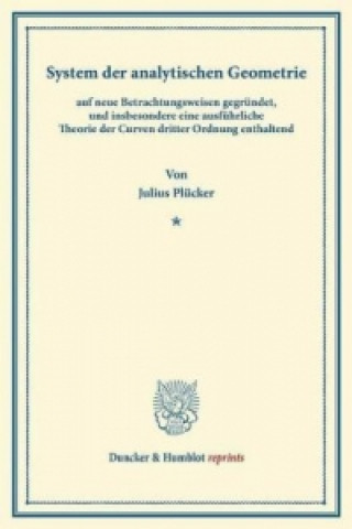 System der analytischen Geometrie,