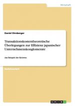 Transaktionskostentheoretische UEberlegungen zur Effizienz japanischer Unternehmenskonglomerate
