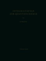 Integraltafeln Zur Quantenchemie