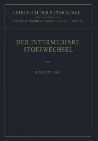 Der Intermediäre Stoffwechsel, 1